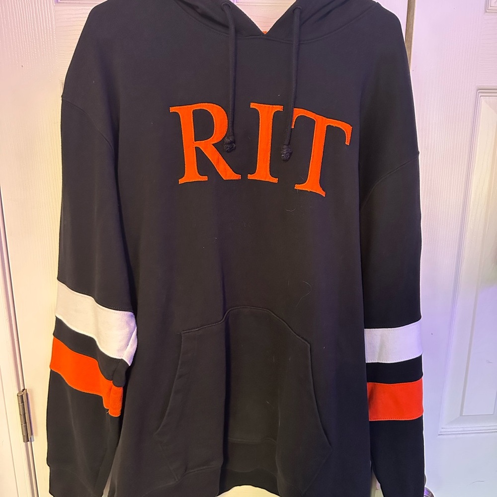 RIT Black and Orange Men's Sweater